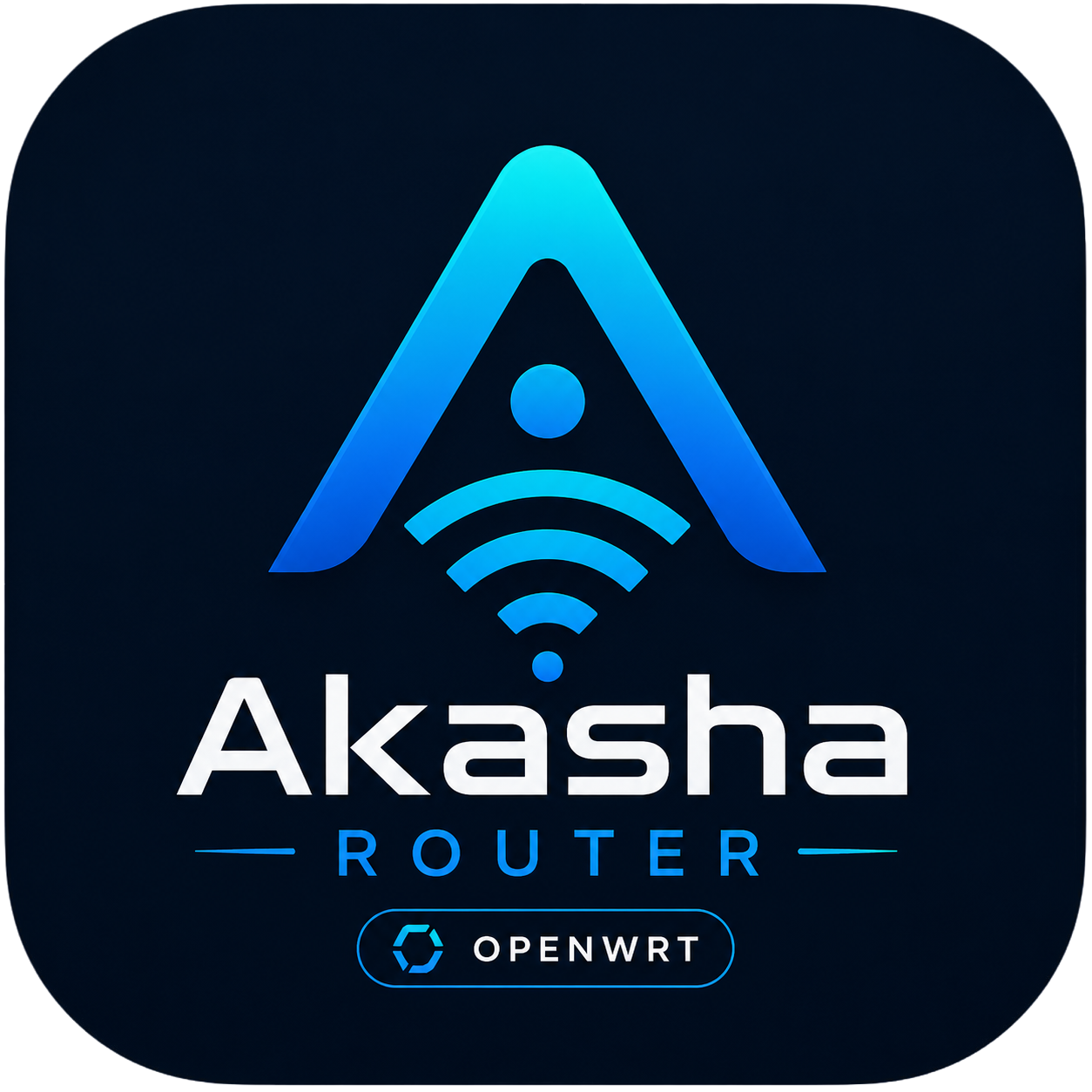 Akasha Router - OpenWrt Management App Logo